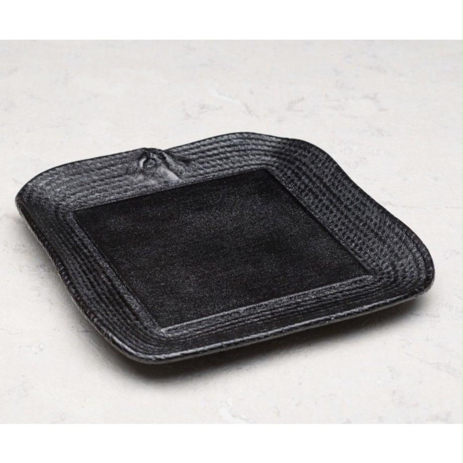 縄文四方盆 8寸 (240mm角)