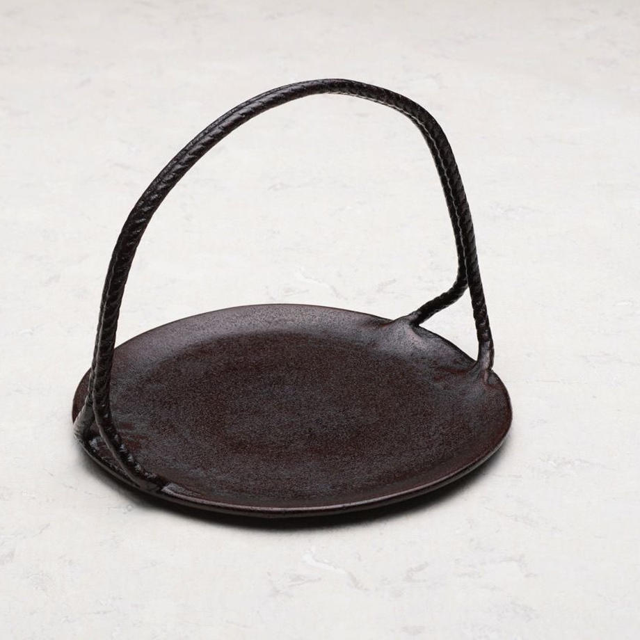 縄文手付皿 8寸 (φ240mm)